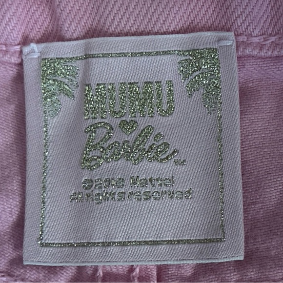Show Me Your Mumu x Barbie Raleigh Roll Up Shorts – Size 28 Pink - Picture 5 of 9